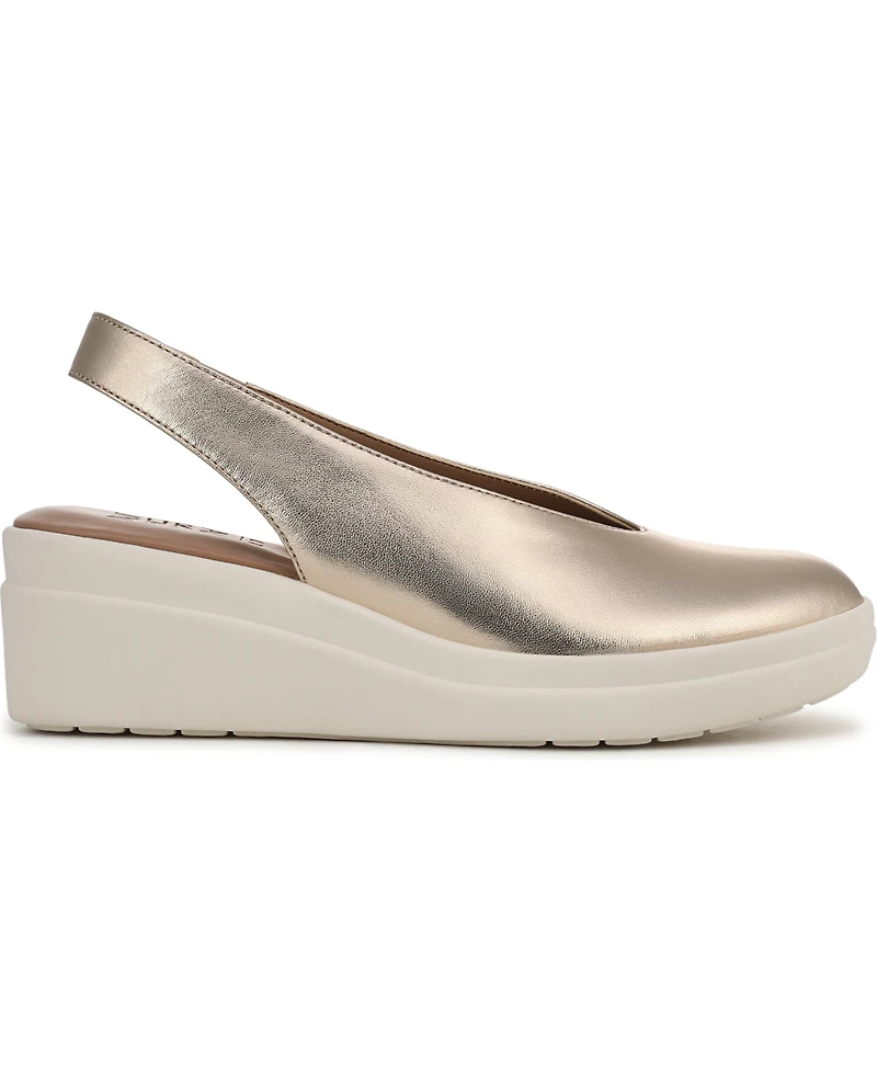 Naturalizer Women's Sutton Closed Almond Toe Slingback Wedges