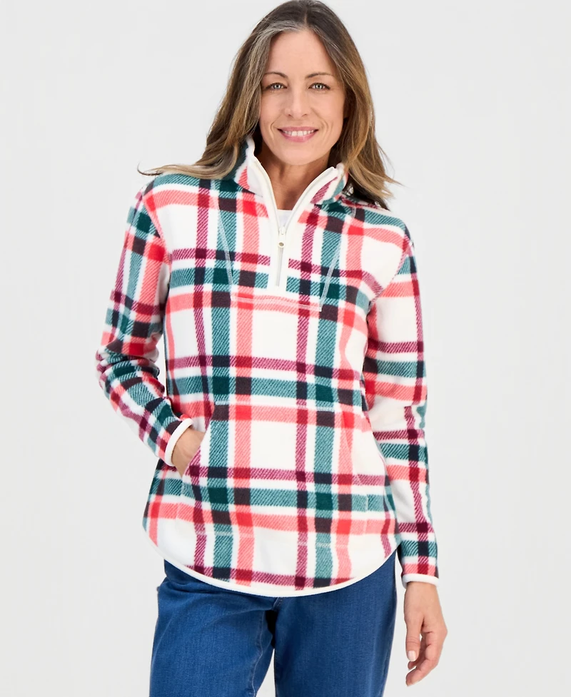 Style & Co Petitte Lace Knit Mock Neck Sweatshirt, Macy's Exclusive