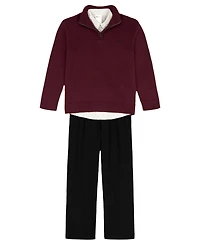 Calvin Klein Boys 2T-7 Long-Sleeve Sweater, Shirt and Pants, 3-Piece Set