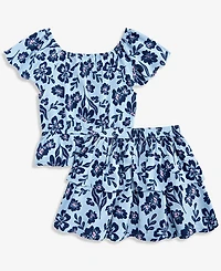 Epic Threads Toddler Girls' 2T-4T Floral-Print Top & Skirt, 2-Piece Set, Macy's Exclusive