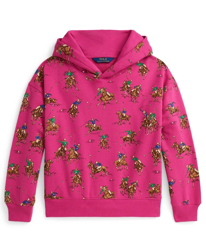 Polo Ralph Lauren Girls 7-16 Equestrian Printed Long-Sleeve Hoodie