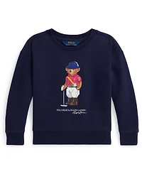 Polo Ralph Lauren Girls 2T-6X Bear Printed Boxy Sweatshirt