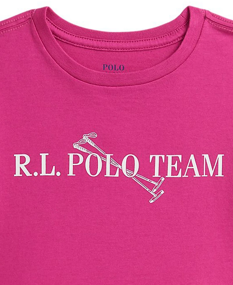 Polo Ralph Lauren Girls 2T-6X Graphic Print Boxy T-Shirt
