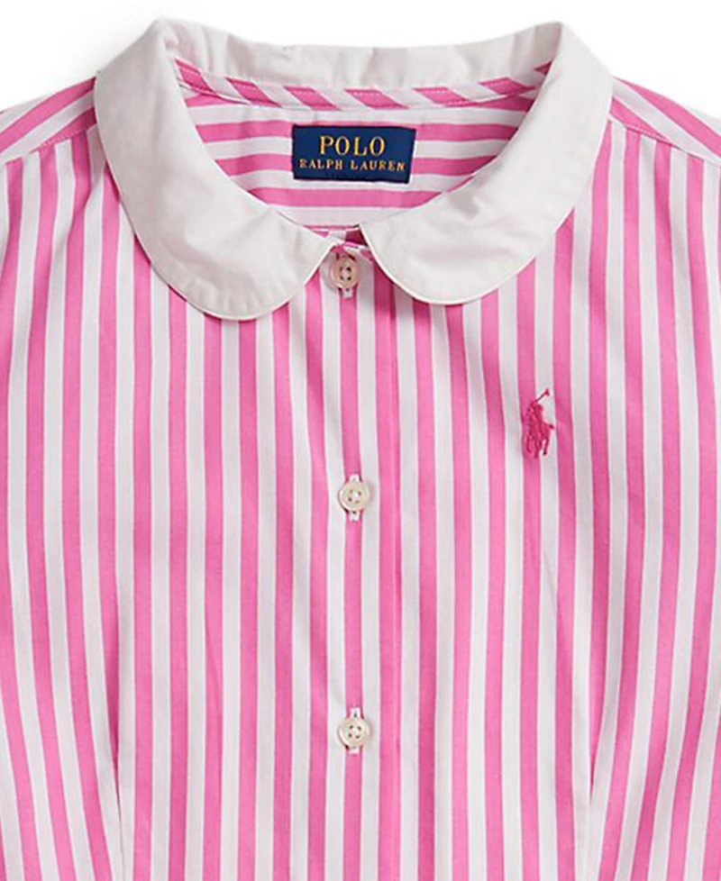 Polo Ralph Lauren Girls 7-16 Striped Long-Sleeve Shirt Dress
