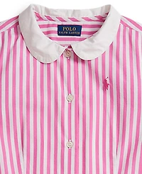 Polo Ralph Lauren Girls 7-16 Striped Long-Sleeve Shirt Dress