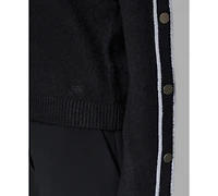 Karl Lagerfeld Paris Petite Crewneck Long-Sleeve Sweater