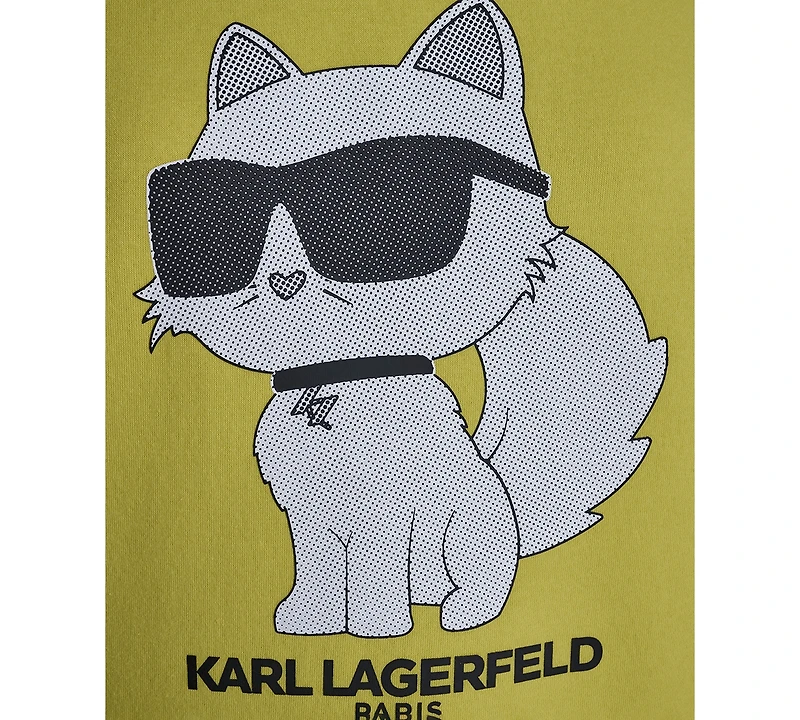 Karl Lagerfeld Paris Petite Crewneck Long-Sleeve Knit Sweater