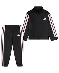 adidas Baby Girls Event Track Jacket and Bottoms, 2-Piece Set