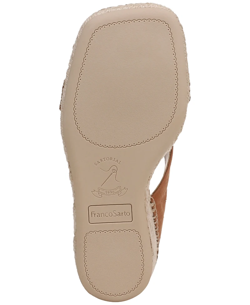 Franco Sarto Women's Farren Square Toe Espadrille Sandals