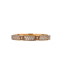 Pre-Owned Cartier Love Wedding Band Pave Diamonds Ring