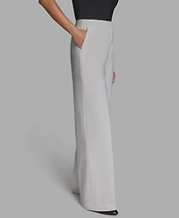 Bcbg Women's Wide-Leg High-Rise Pleated Pants
