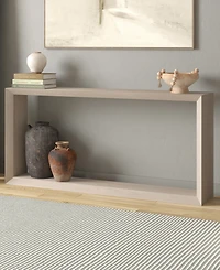 Hudson & Canal Osmond 64" Wood Wide Rectangular Console Table