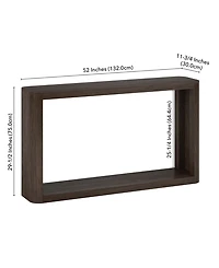 Hudson & Canal Kellan 52" Wood Wide Rectangular Console Table