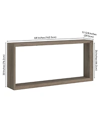 Hudson & Canal Osmond 64" Wood Wide Rectangular Console Table