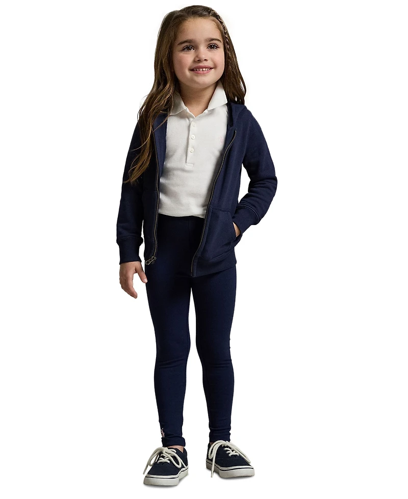 Polo Ralph Lauren Girls 2T-6X Short Sleeve Stretch Cotton Mesh Shirt