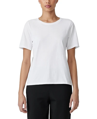 Eileen Fisher Women's Round Neck T-Shirt