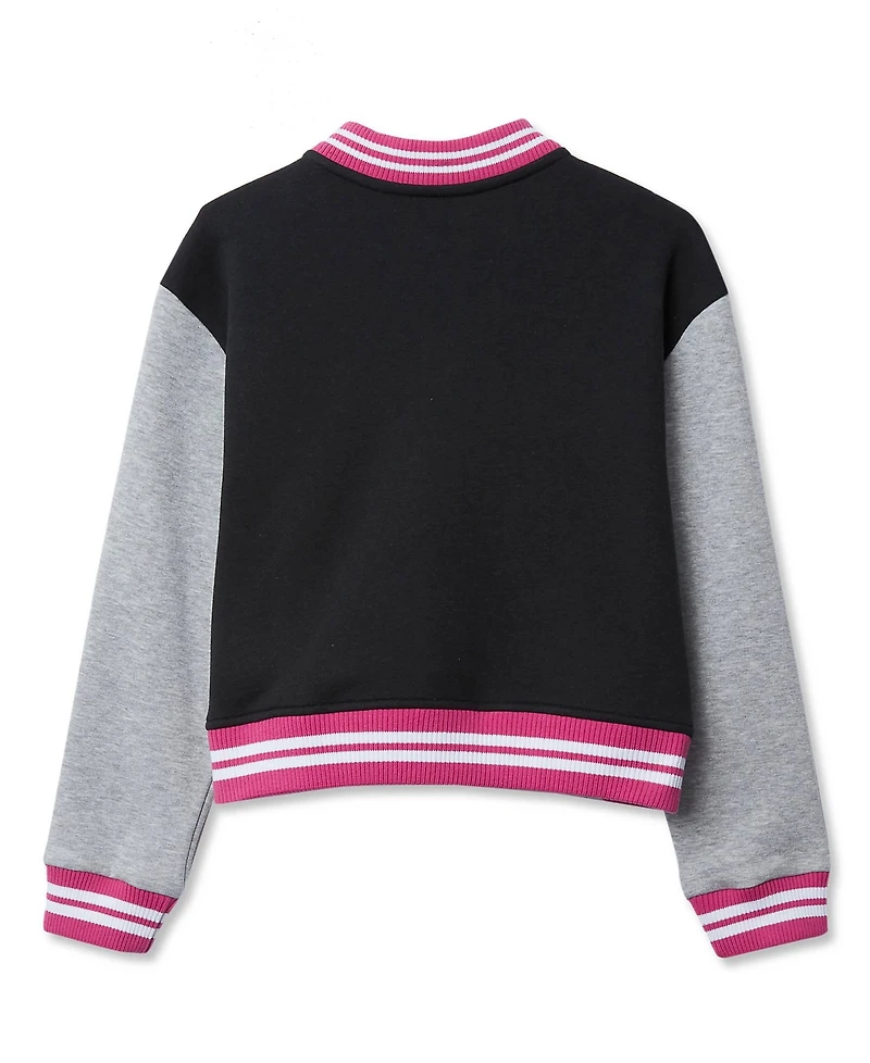 Lands' End Girls Varsity Bomber Jacket