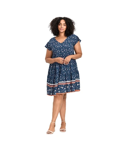 Avenue Plus Unwind Tiers Women's Dress