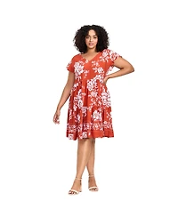 Avenue Women's Plus Unwind Tiers Dress