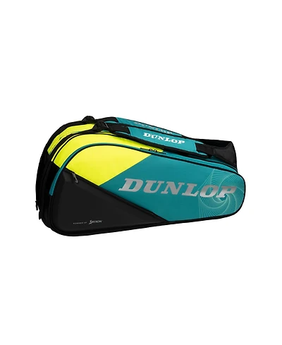 Dunlop Fx Performance Thermo 8-Racquet Tennis Bag - Blk/Yellow/Teal