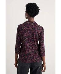 Seasalt Cornwall Women's Wavecrest Quarter Sleeve Shirt