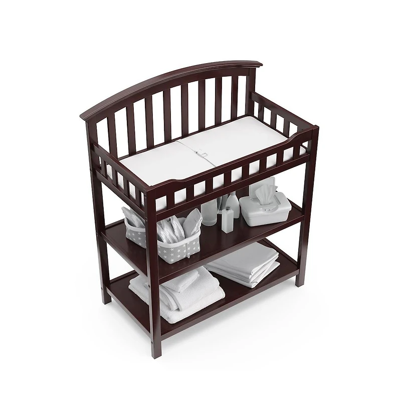 Graco Changing Table with Water-Resistant Changing Pad (Espresso