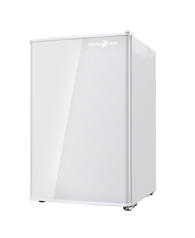 SnowLion Premium 65L Solid Door 2.3 Cu.ft. Freestanding Under-Counter Mini Fridge in White