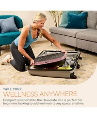 LifePro Compact Vibration Plate Exercise Machine, Mini Full Body Vibration Platform for Lymphatic Drainage & Pain Relief