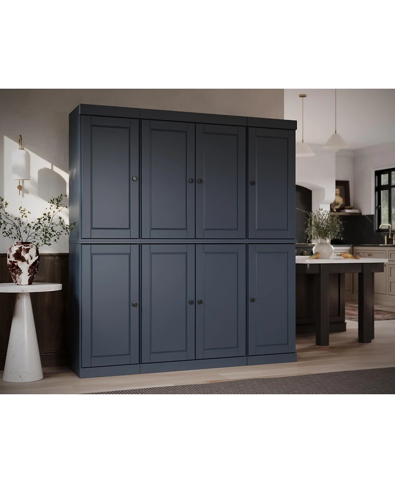 Palace Imports 100% Solid Wood 65" Pantry Cabinet with Raised Panel Doors, 2-Drawers & Adjustable Shelves