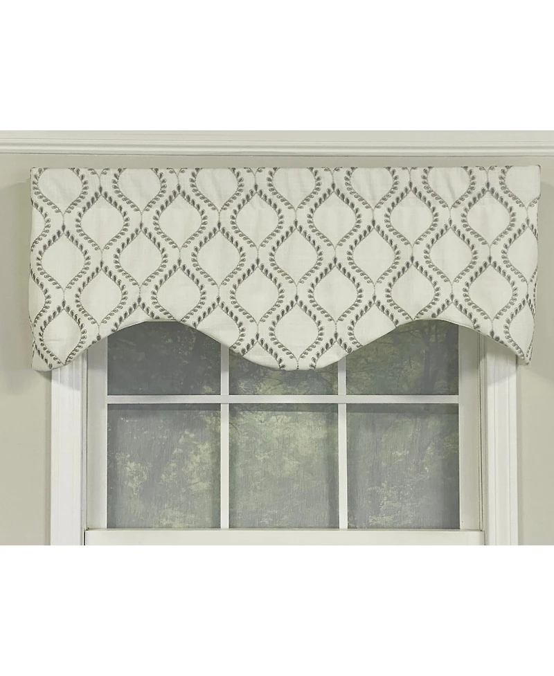 Go Getter Cornice 3" Rod Pocket Valance 50" x 17" Moonstone by Rlf Home