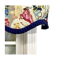 Martella Ruffled Provance 3" Rod Pocket Valance 50" x 16" Multicolor by Rlf Home