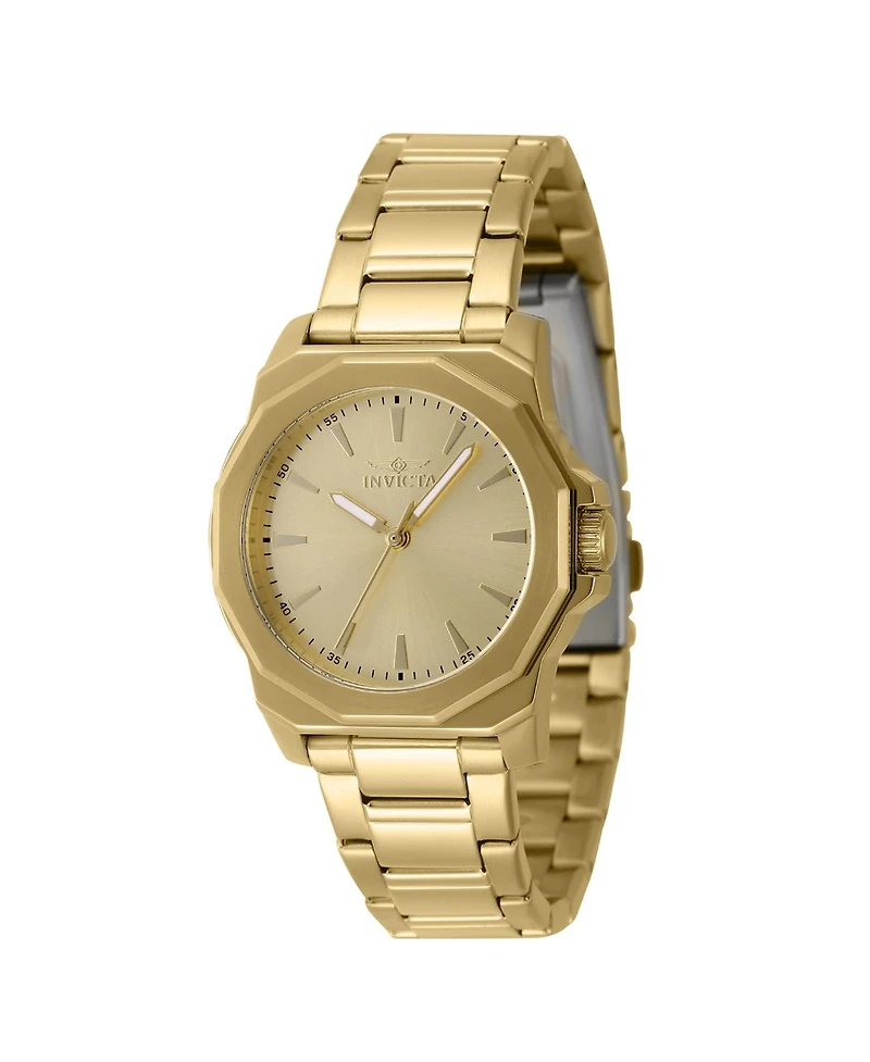 Invicta Women's 47339 Speedway Quartz 3 Hand Gold Dial Watch