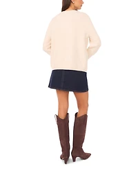 Vince Camuto Women's Rose Crewneck Pull-On Sweater