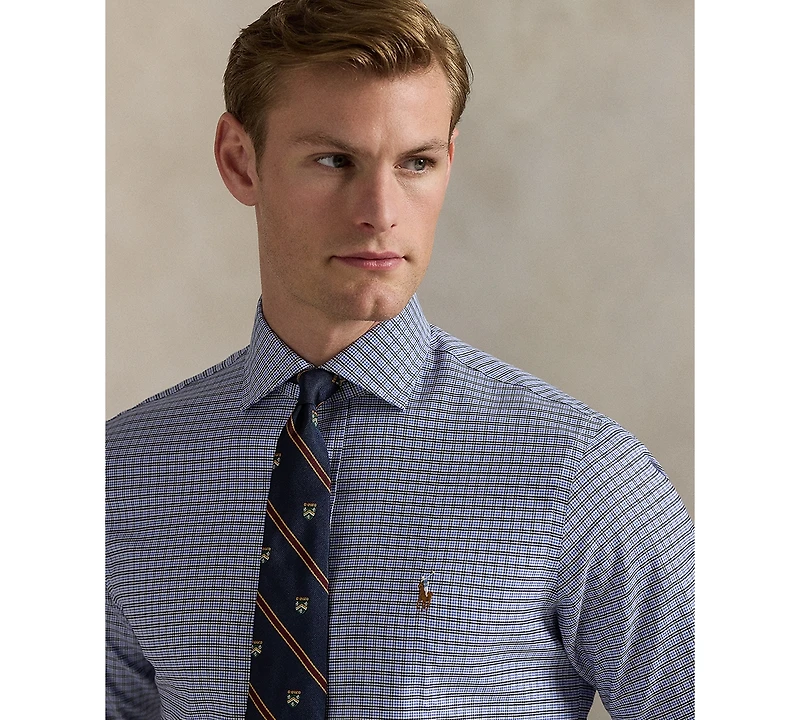 Polo Ralph Lauren Men's Checkered Oxford Classic Fit Dress Shirt