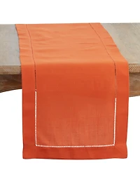 Saro Lifestyle Table Runner with Hemstitched Border, 16" x 72"