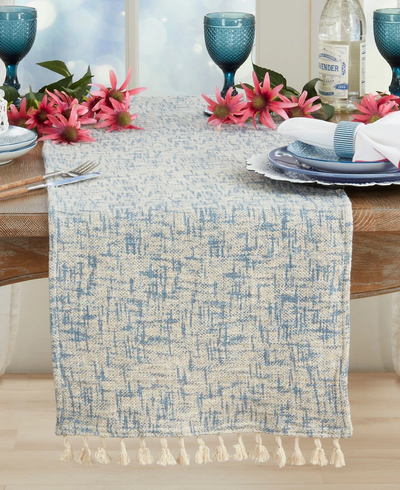 Saro Lifestyle Crosshatch Table Runner, 16" x 72"