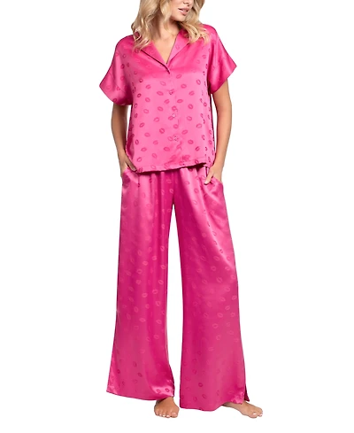 Midnight Bakery Women's Sleepwear Cosmic Love Satin Pj Set