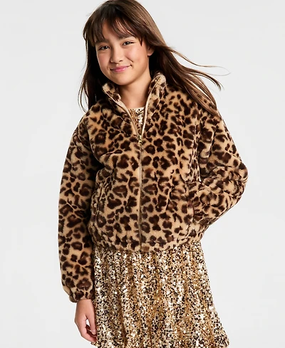 Epic Threads Girls 5-20 Faux-Fur Bomber Jacket, Macy's Exclusive