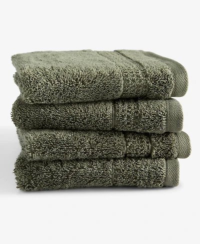 Oake Organic Cotton 4-Pk. Washcloth, Exclusively at Macy's