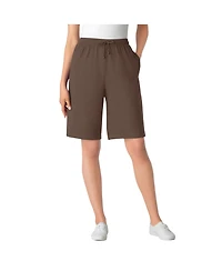 Woman Within Plus Sport Knit Short