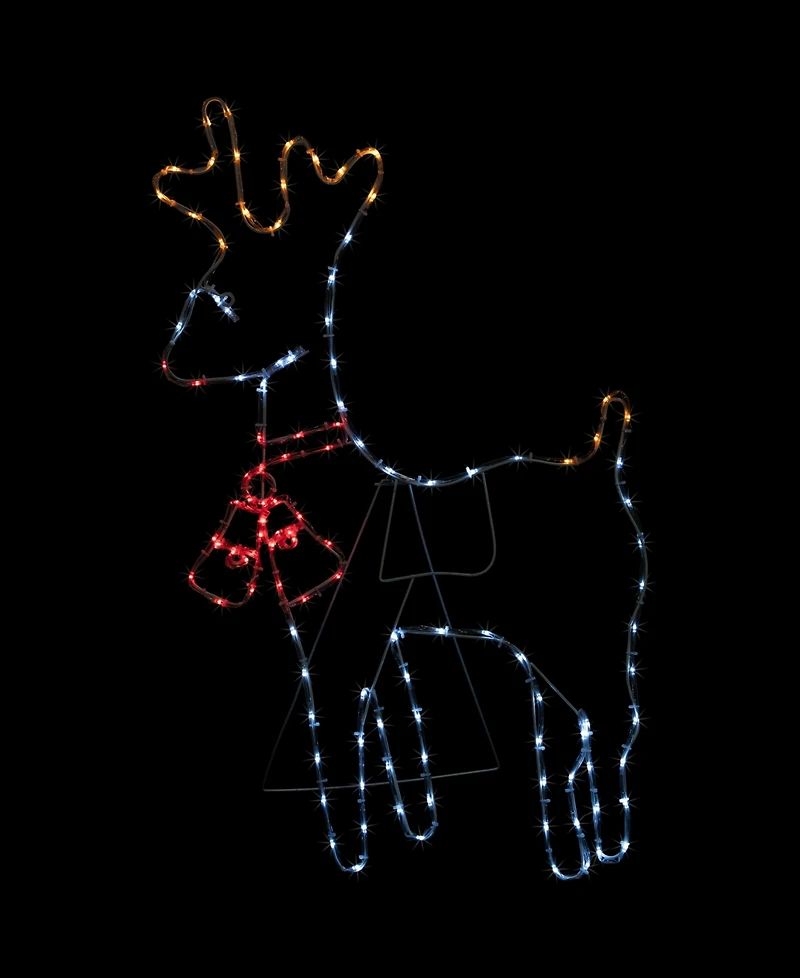 Northlight 36" Lighted Standing Reindeer Silhouette Outdoor Christmas Decor