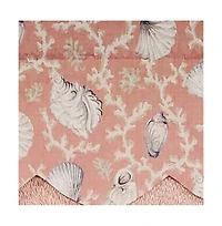 Rlf Home Luxurious Modern Design Classic Windamar Petticoat Style Window Valance 50" x 15" Coral