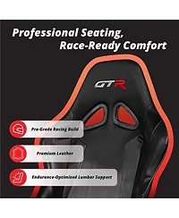 Gtr Simulator Gta Model Black Frame Adjustable Racing Seat Cockpit |Foldable Entry-Level Sim Rig with Steel & Mounts
