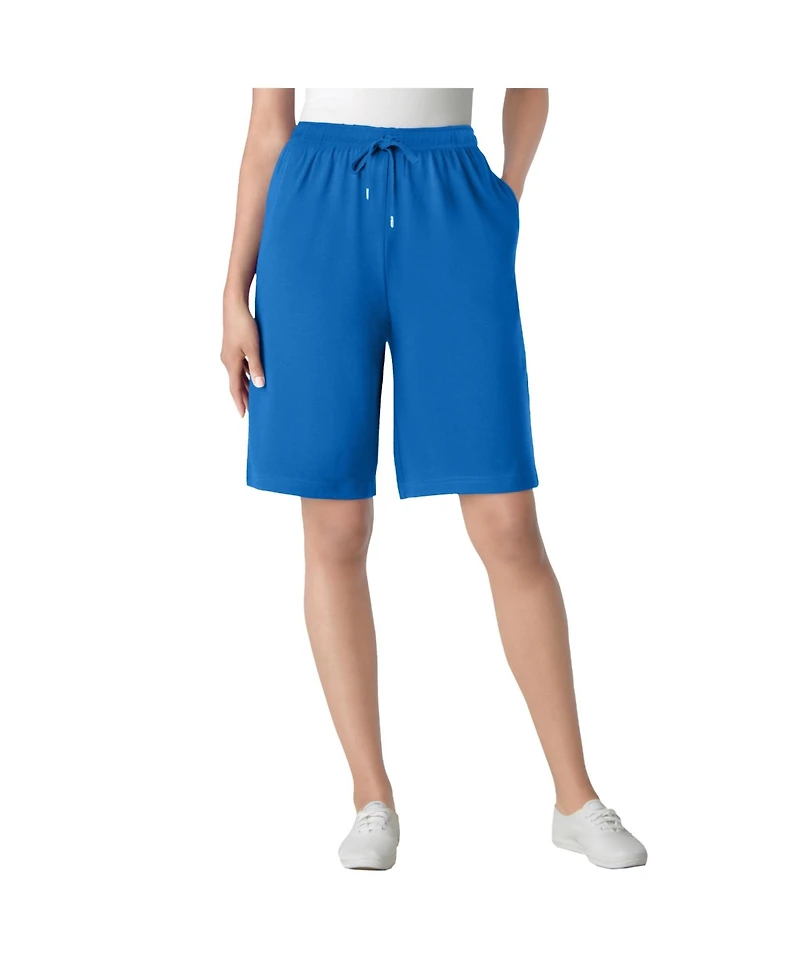 Woman Within Plus Sport Knit Short