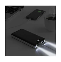 Brookstone 10,000 mAh Pd 20W Ultra Fast Charging Uv Finish power Bank with Lcd Power Display