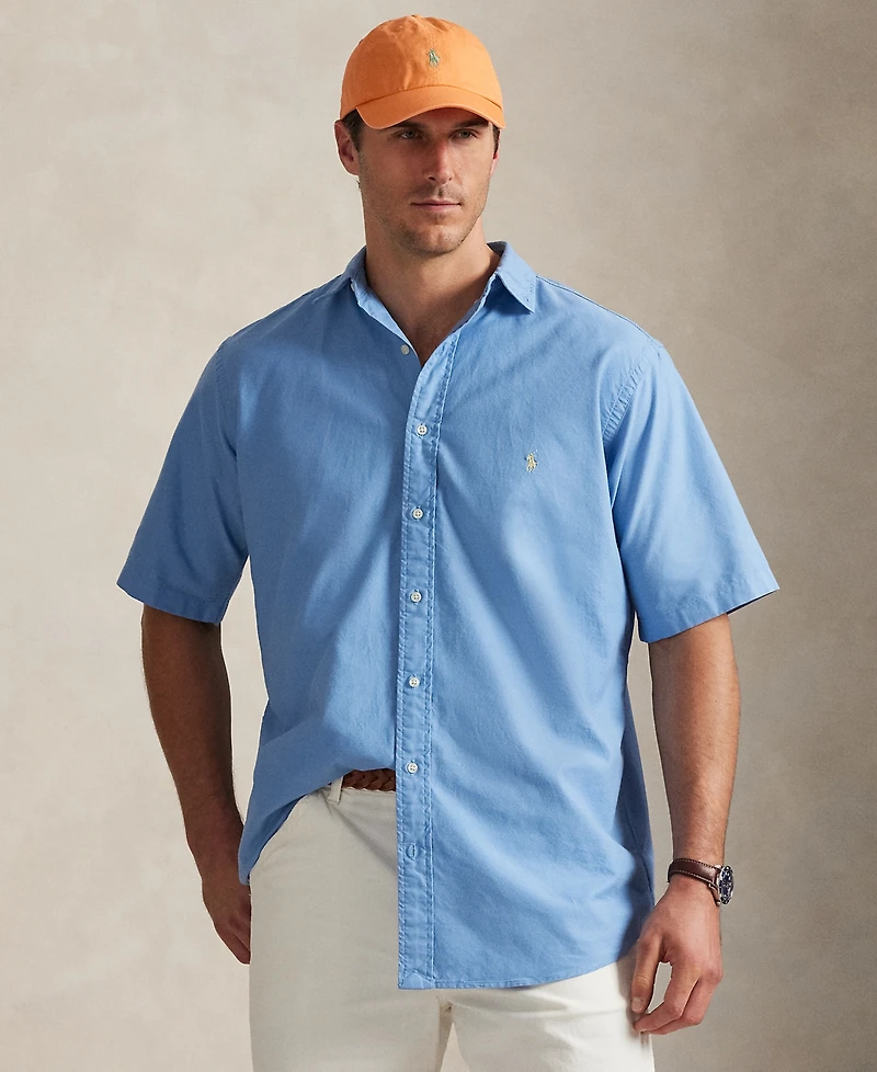 Polo Ralph Lauren Men's Big & Tall Garment-Dyed Oxford Shirt