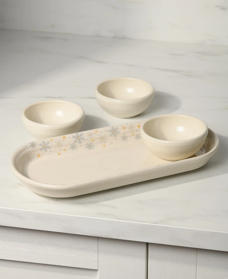 Fiesta Linen Snowflakes 4-Piece Condiment Set, Exclusively at Macy's