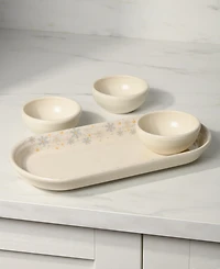 Fiesta Linen Snowflakes 4-Piece Condiment Set, Exclusively at Macy's