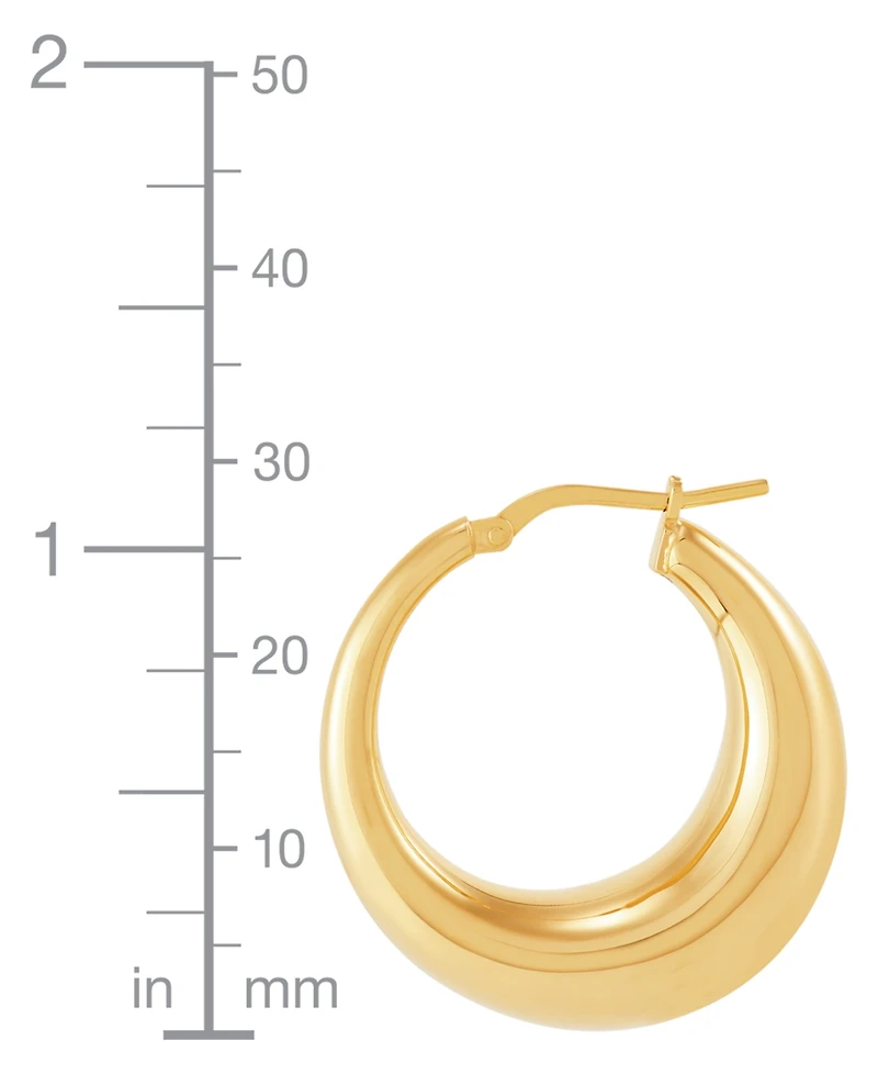 Macy's Electroform Hoop Earrings in 18K Yellow Gold