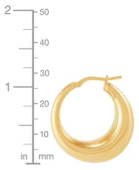 Macy's Electroform Hoop Earrings in 18K Yellow Gold